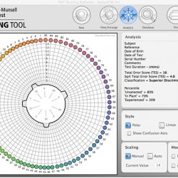 Farnsworth-Munsell 100 Hue Test Scoring Software 