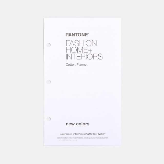 Pantone FHI Cotton Planner Supplement [Pantone TCX]