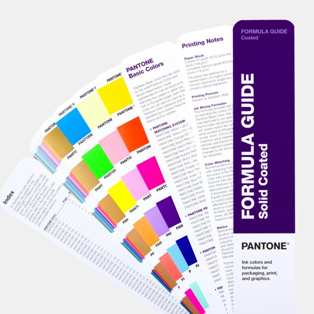 Pantone Color Guide- Solid Coated & Uncoated Fan Guide 2Vol Set- PMS Pantone Matching System