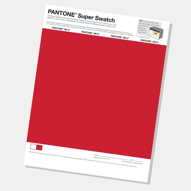 Pantone Super Swatch Pantone Super Swatch